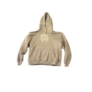 Elwood Distressed Core Hoodie Size Small Organic Cotton Sun Faded Vintage Brown